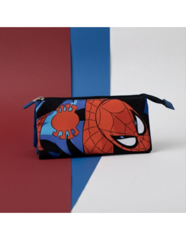 P4839,Penar neechipat Cerda Spiderman, 1 fermoar, 3 compartimente, 22.5x11.5x2cm, 630930