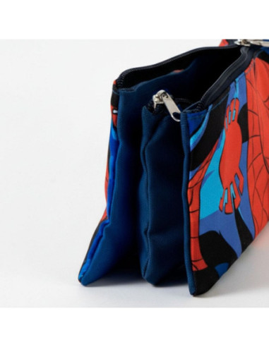 P4839,Penar neechipat Cerda Spiderman, 1 fermoar, 3 compartimente, 22.5x11.5x2cm, 630930