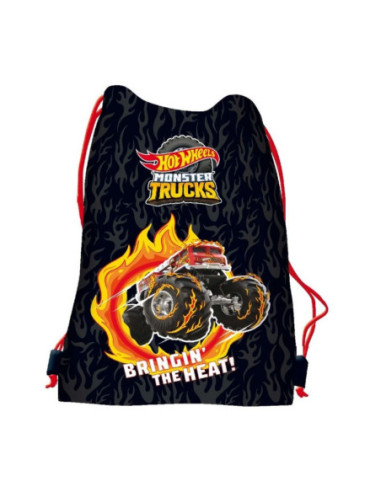 S2615,Sac incaltaminte pentru copii St.Majewski Hot Wheels, 43cm, negru