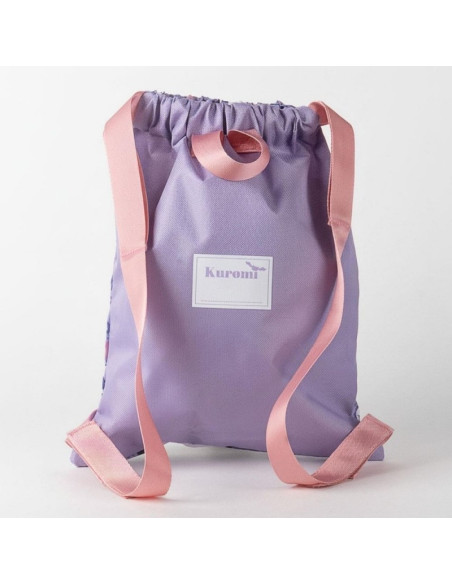 G790,Sac incaltaminte pentru copii Cerda Kuromi 630244, albastru cu verde, 27x33x1cm