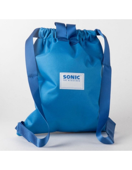 G791,Sac incaltaminte pentru copii Cerda Sonic 630145, albastru cu verde, 27x33x1cm