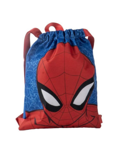 G792,Sac incaltaminte pentru copii Cerda Spiderman 630107, albastru cu verde, 27x33x1cm