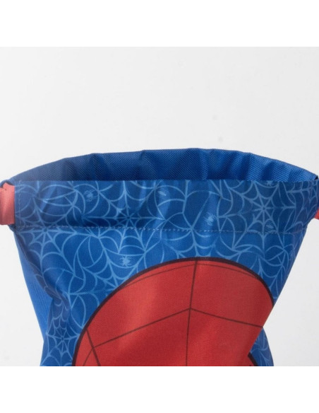 G792,Sac incaltaminte pentru copii Cerda Spiderman 630107, albastru cu verde, 27x33x1cm