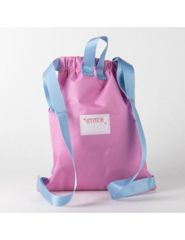 G793,Sac incaltaminte pentru copii Cerda Stitch 630268, albastru cu verde, 27x33x1cm
