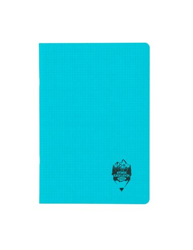 Caiet A4 60 file DACO, coperta plastic, matematica, 70g/mp, Turcoaz