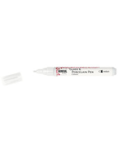SD-SKP248/WHITE,KREUL Glass & Porcelain Pen Classic medium WHITE