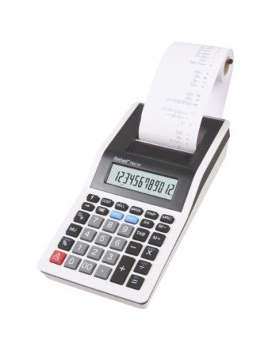 RE-PDC10,Calculator cu banda, 12 digits, 219 x 154 x 58 mm, Rebell PDC 10 - alb/negru