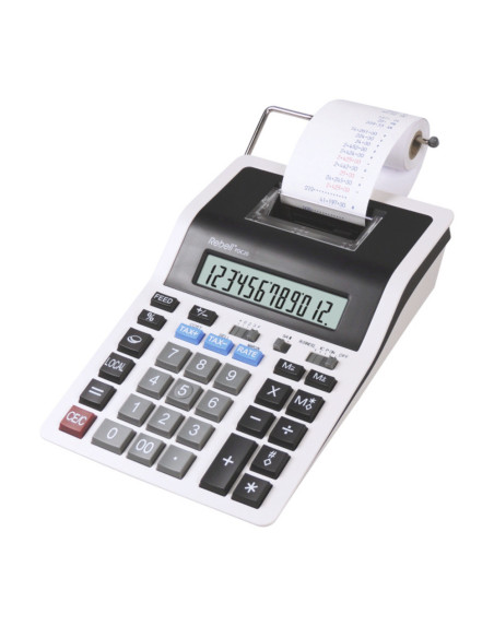 RE-PDC20,Calculator cu banda, 12 digits, 219 x 154 x 58 mm, Rebell PDC 20 - alb/negru
