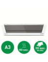 L-75200000,Laminator LEITZ iLAM Touch 2 Turbo S, A3, kit folii laminare inclus, argintiu