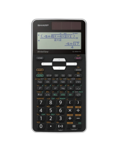 SH-ELW531TGWH,Calculator stiintific, 16 digits, 422 functii, 166x80x14mm, dual power, SHARP EL-W531TGWH-alb/negru