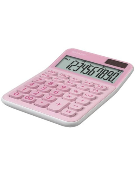 SH-ELM335BPK,Calculator de birou, 10 digits, 149x100x27mm, dual power, SHARP EL-M335BPK - roz
