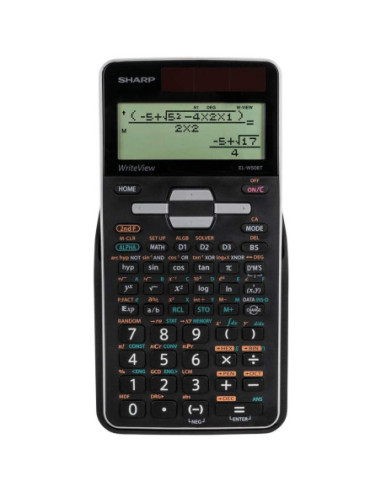 SH-ELW506TBSL,Calculator stiintific, 16 digits, 640 functii, 161x80x15mm, dual power, SHARP EL-W506TBSL - argint