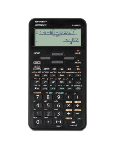 SH-ELW531TLBBK,Calculator stiintific, 16 digits, 420 functii, 157x78x15mm, SHARP EL-W531TLBBK - negru