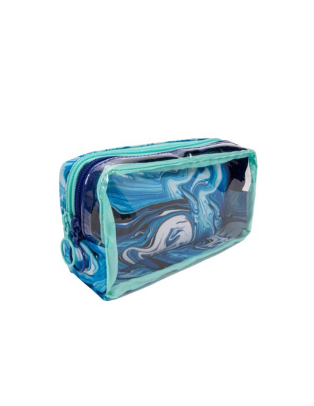 ZP-371764,Penar cu fermoar ZIPIT Half &amp Half, cu 2 buzunare - Blue Waves