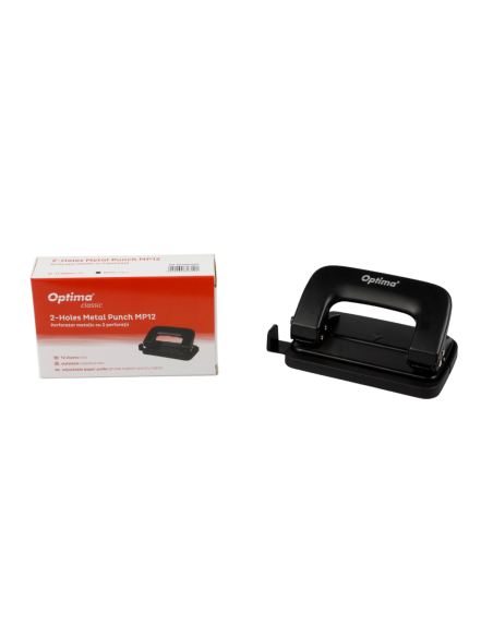 OP-650001205,Perforator metalic, 12 coli, Optima Classic MP12 - negru