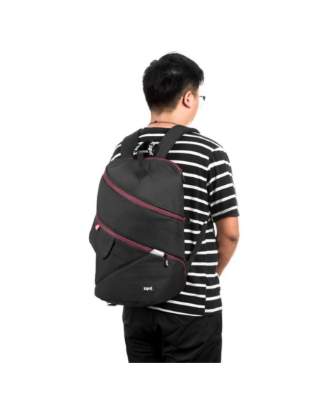 ZP-421685,Rucsac ZIPIT Looper Premium - negru/bordeaux