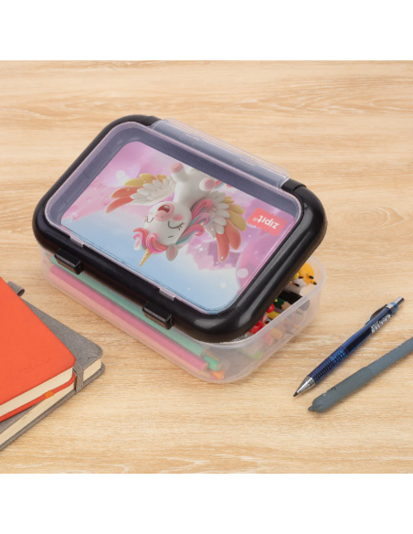 ZP-361355,Penar cu fermoar ZIPIT 2 compartimente, Recycled - Flying Unicorn