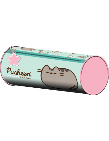 Penar neechipat St.Majewski Pusheen, 1 fermoar, verde menta, cilindric, 663239