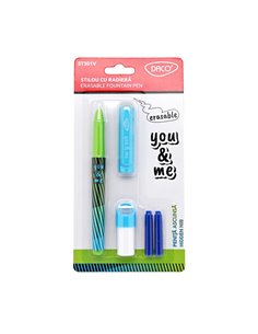 Stilou cu cerneala termosensibila si penita ascunsa ( F ) You&Me Daco ST301V, Verde