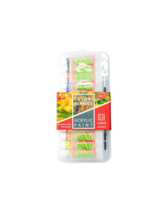 CU313,Culori acril 12 culori 12 ml cutie plastic DACO