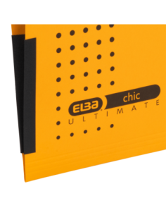 100552103-25,Set 25 x Dosar suspendat cu burduf Elba Chic Ultimate A4, 330 file, 240 g/mp, Galben 2