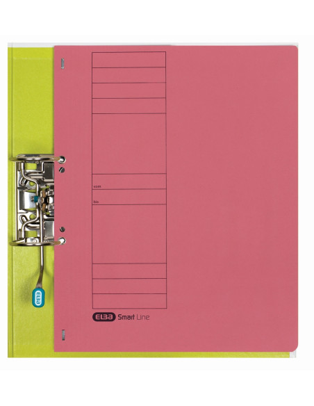 100551875-50,Set 50 x Dosar cu capse ELBA Smart Line Eyelet A4, carton 250 g/mp, capacitate 200 file, Rosu