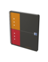 100102880-5,Set 5 x Agenda organizator Oxford International Active Book A5+, 80 file, patratele 5 x 5 mm, spirala dubla, Gri