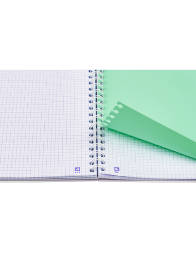 400182937-5,Set 5 x Caiet organizator Oxford Gradient Project Book A4, 80 file, patratele 5 mm, spirala dubla, SCRIBZEE, culori 