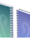400182937-5,Set 5 x Caiet organizator Oxford Gradient Project Book A4, 80 file, patratele 5 mm, spirala dubla, SCRIBZEE, culori 