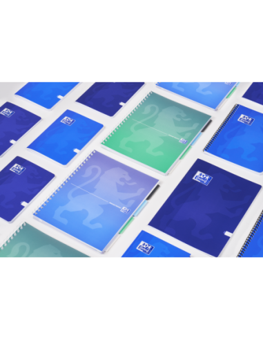400182937-5,Set 5 x Caiet organizator Oxford Gradient Project Book A4, 80 file, patratele 5 mm, spirala dubla, SCRIBZEE, culori 