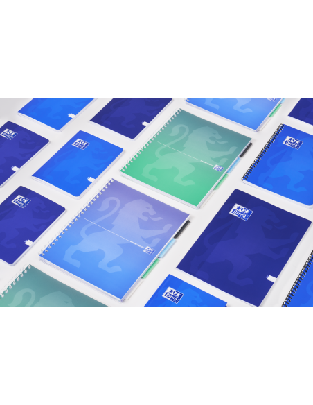 400182937-5,Set 5 x Caiet organizator Oxford Gradient Project Book A4, 80 file, patratele 5 mm, spirala dubla, SCRIBZEE, culori 