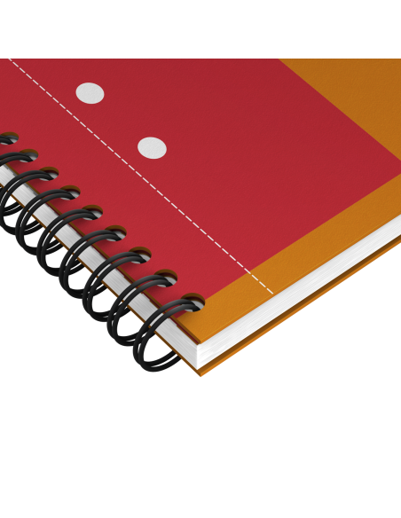 100104067-5,Set 5 x Agenda organizator Oxford International Active Book A5+, 80 file, dictando, spirala dubla, Portocaliu