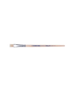 Set 12 x Pensula Pelikan 613F, marimea 10, varf lat din par natural de porc, lemn FSC