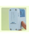 DLENS071-BL,Ascutitoare electrica Deli Nusign, pentru creioane standard, 2 moduri de ascutire, Bleu