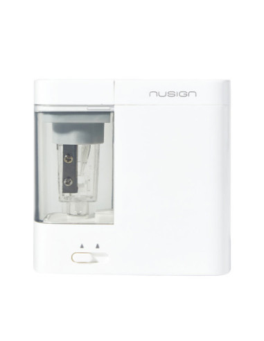 DLENS071-WH,Ascutitoare electrica Deli Nusign, pentru creioane standard, 2 moduri de ascutire, Alb