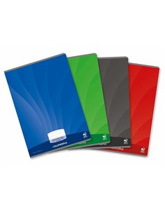 Caiet A4 Aurora Mano, 60 file, 90g/mp, dictando, coperta carton lucios, Culori asortate