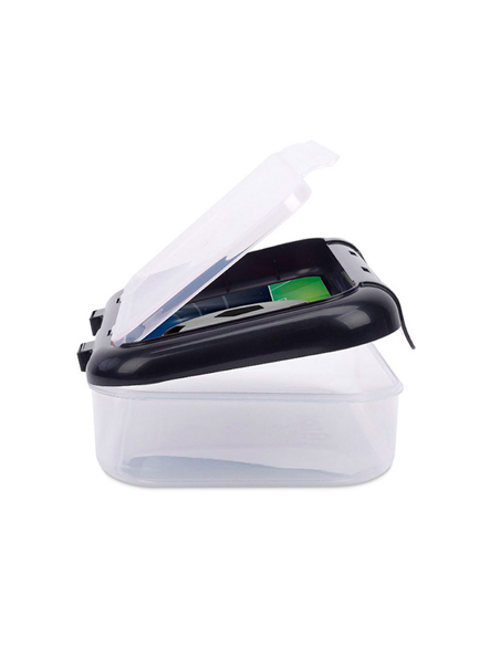 Penar ZIPIT Recycled plastic, 2 compartimente, 21.5 x 15 x 6 cm, Motiv Soccer field