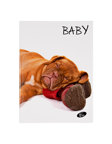 Caiet Tip 1 Elissa, 36 file, 80g/mp, coperta carton, Motiv baby pets