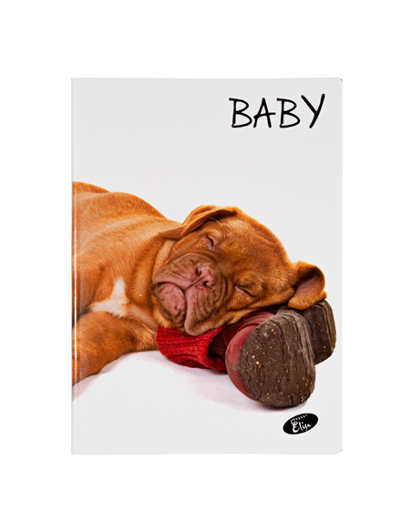 Caiet Tip 1 Elissa, 36 file, 80g/mp, coperta carton, Motiv baby pets