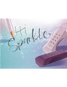 Radiera rollon sparkle Faber-Castell FC187310, Rose 2
