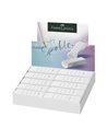 Display 20 radiere Rollon Faber-Castell Sparkle, Albe