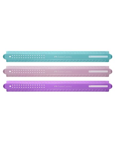 Rigla Faber-Castell Sparkle FC172030, 30 cm, Culori asortate