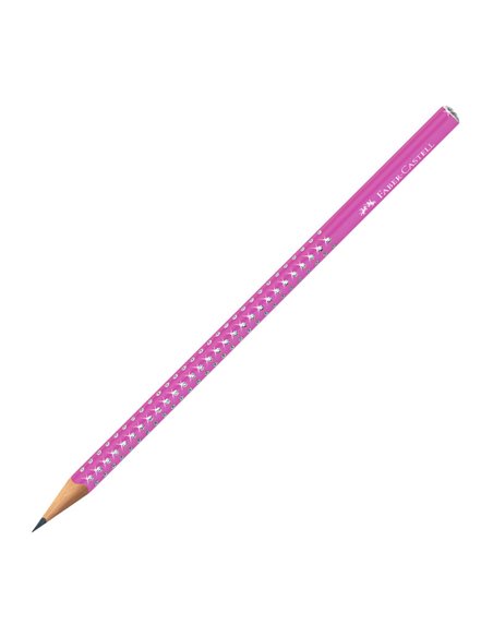 Creion grafit B Sparkle Electric Faber-Castell FC118291, Fuchsia
