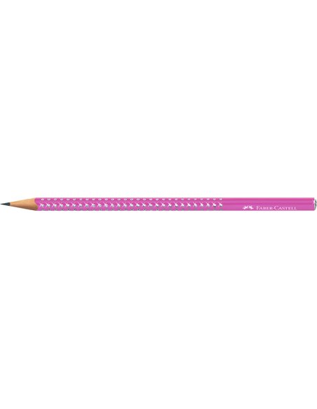 Creion grafit B Sparkle Electric Faber-Castell FC118291, Fuchsia