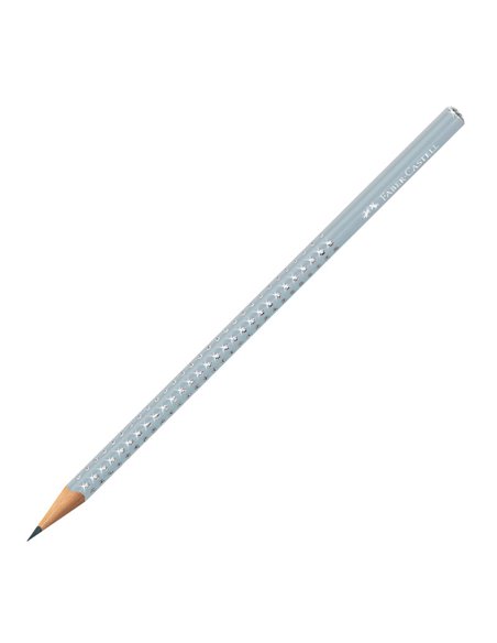 Creion grafit B Sparkle Faber-Castell FC118292, Gri Icy