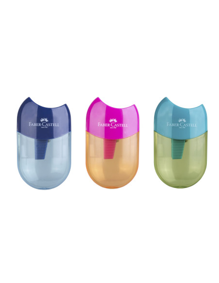 FC183515-12,Ascutitoare plastic simpla cu container apple trend 2019 faber - Set 12