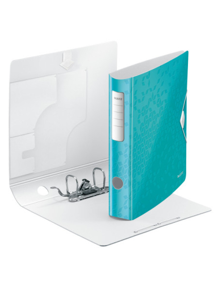 LZ11070051-5,Biblioraft plastifiat 6.5cm 180grade turcoaz active wow Leitz - Set 5