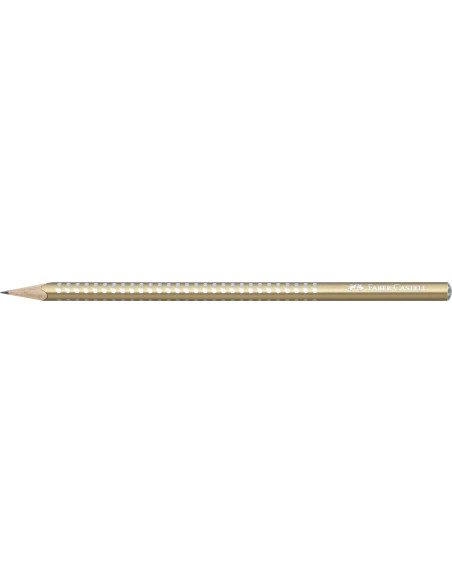 FC118214-12,Set 12 x Creion grafit Faber-Castell Sparkle 2019, duritate B, Auriu