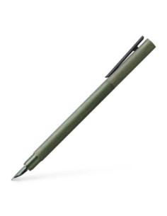 FC146150,Stilou Faber-Castell NEO Slim Aluminium, Verde, penita din otel inoxidabil, sistem cartus/convertor