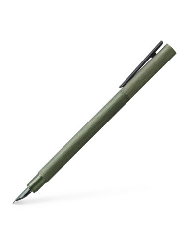 FC146150,Stilou Faber-Castell NEO Slim Aluminium, Verde, penita din otel inoxidabil, sistem cartus/convertor
